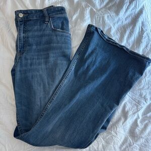 Hollister High-Rise Flare Blue Jeans